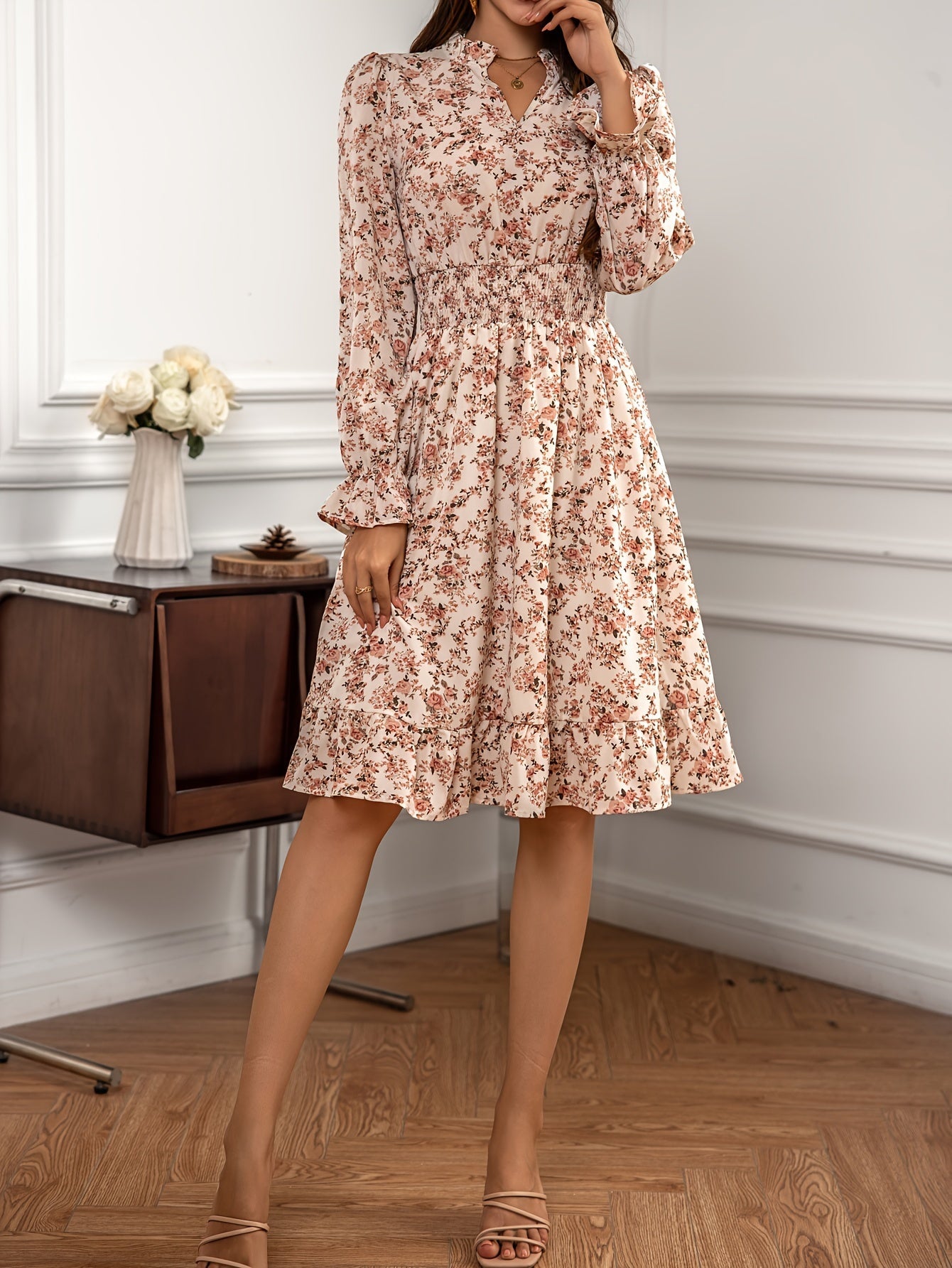 Meredith™ | Elegant Floral Dress