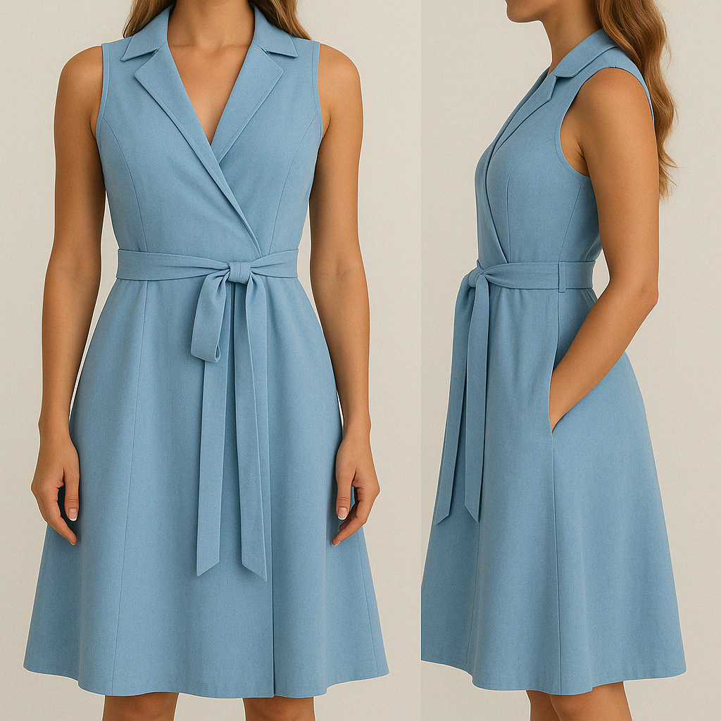 Brisa™ | Sleeveless Wrap Midi Dress
