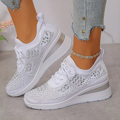 Daphéa™ | Crystal Knit Sneakers