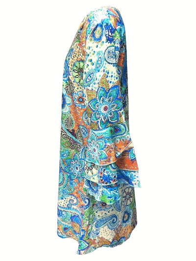 Norah™ | Floral V-Neck Dress
