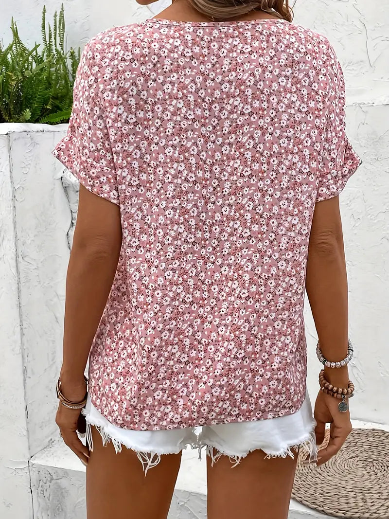 Océline™ | Elegant Blouse with Floral Print