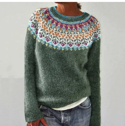 Delilah™ | Nordic Knit Pattern Sweater