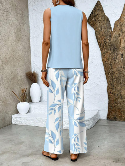 Gaëlle™ | 2-Piece Summer Leaf Print Set