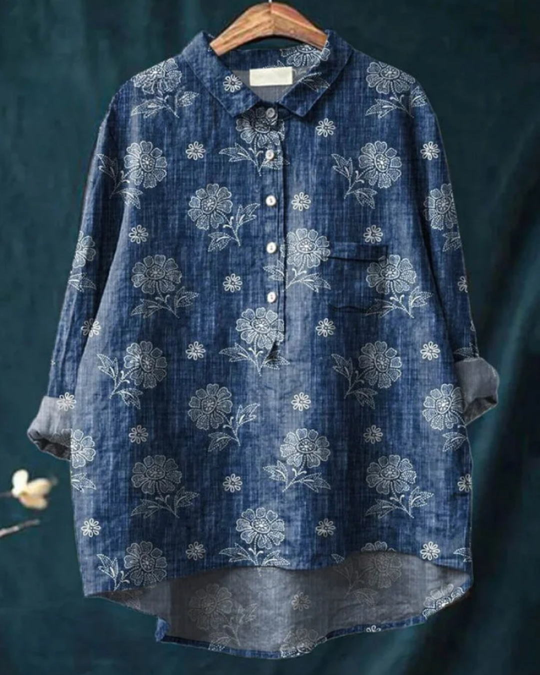 Madeline™ | Stylish Floral Button-Down Shirt
