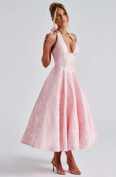 Jézabel™ | Elegant Halter Midi Dress