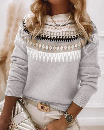 Aurora™ | Nordic Pattern Knit Sweater