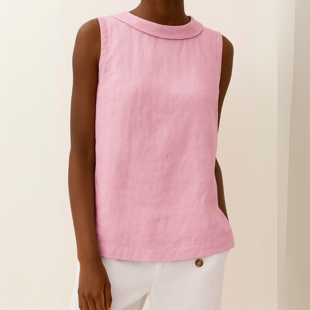 Mélya™ | Sculpted Simplicity Sleeveless Top