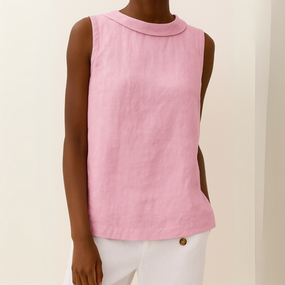 Mélya™ | Sculpted Simplicity Sleeveless Top