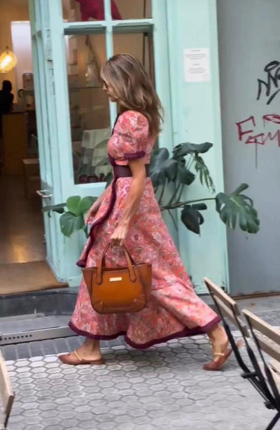 Hélia™ | Vintage Floral Wrap Dress