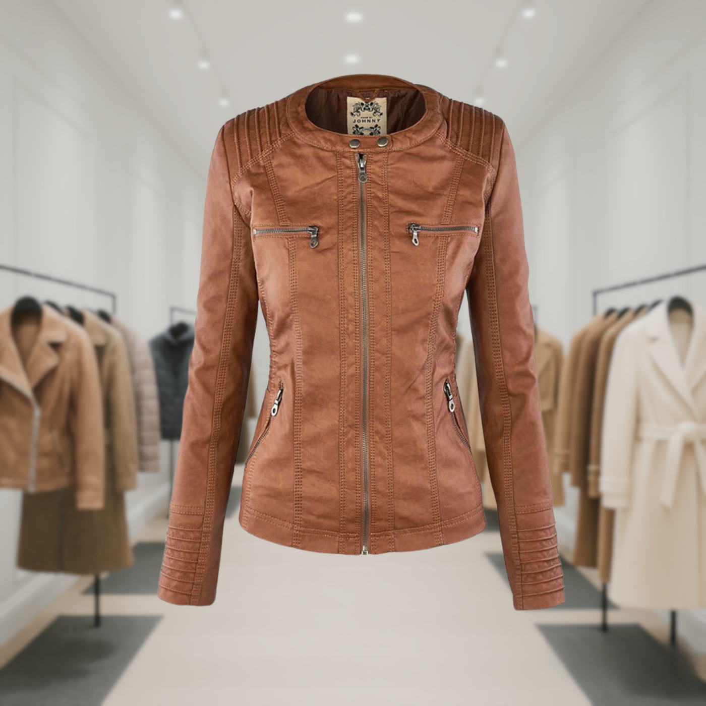 Brinlee™ | Women's Leather Jacket