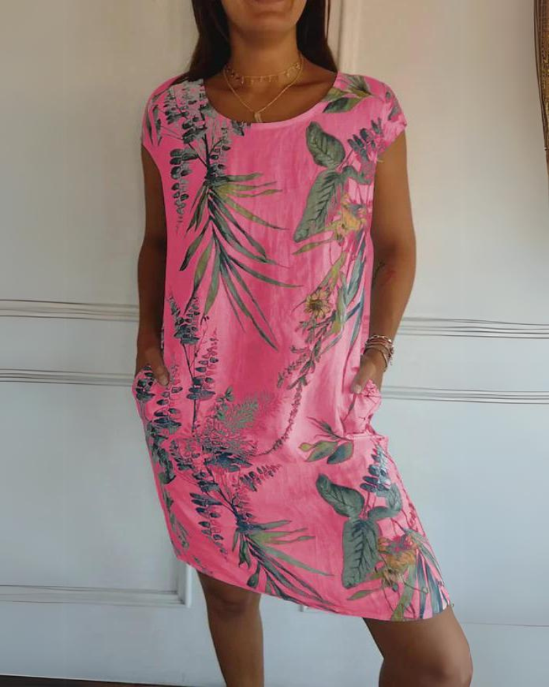 Sloane™ | Printed Linen Dress
