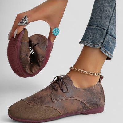 Velora™ | Classic Lace-Up Comfort Shoes