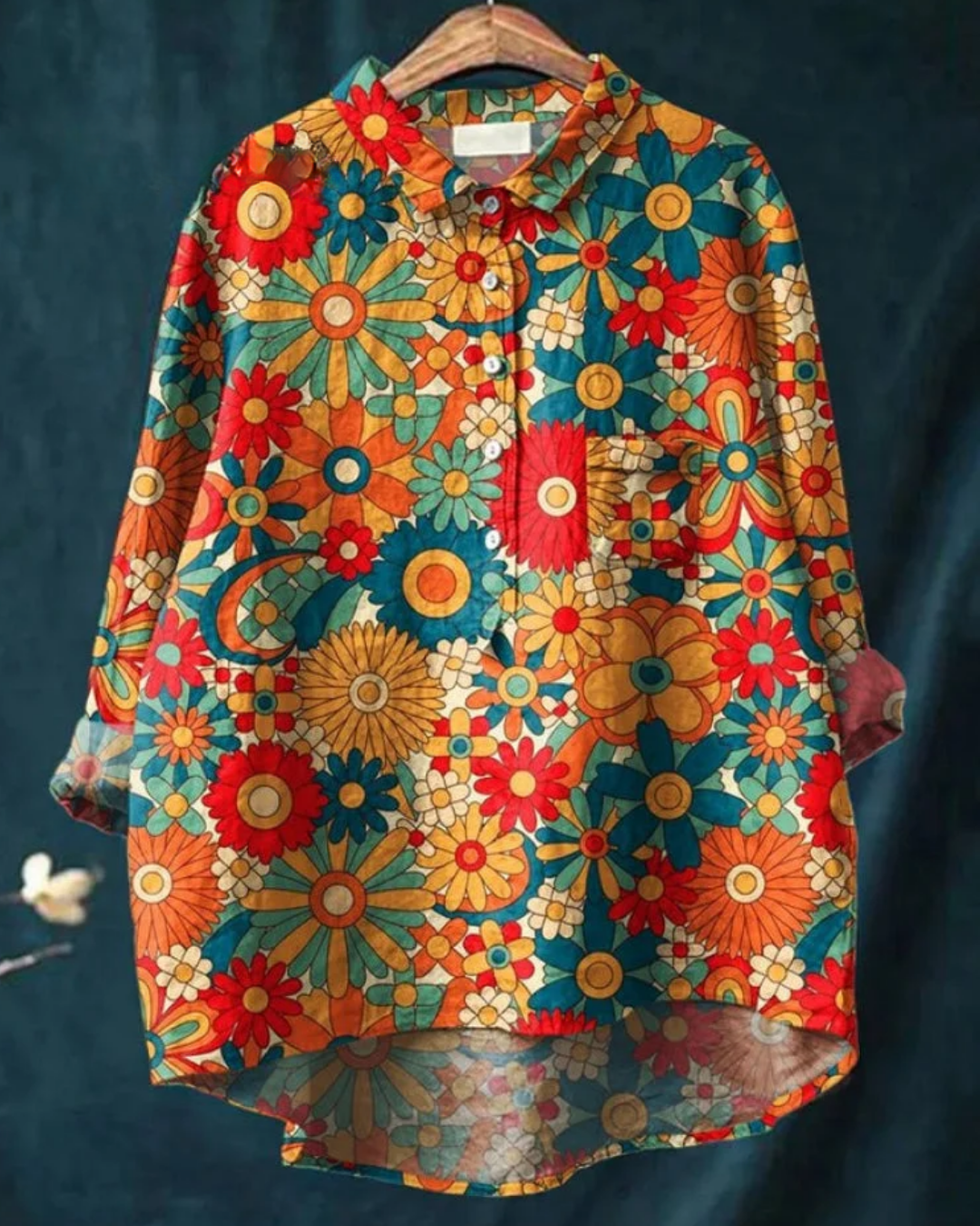 Madeline™ | Stylish Floral Button-Down Shirt