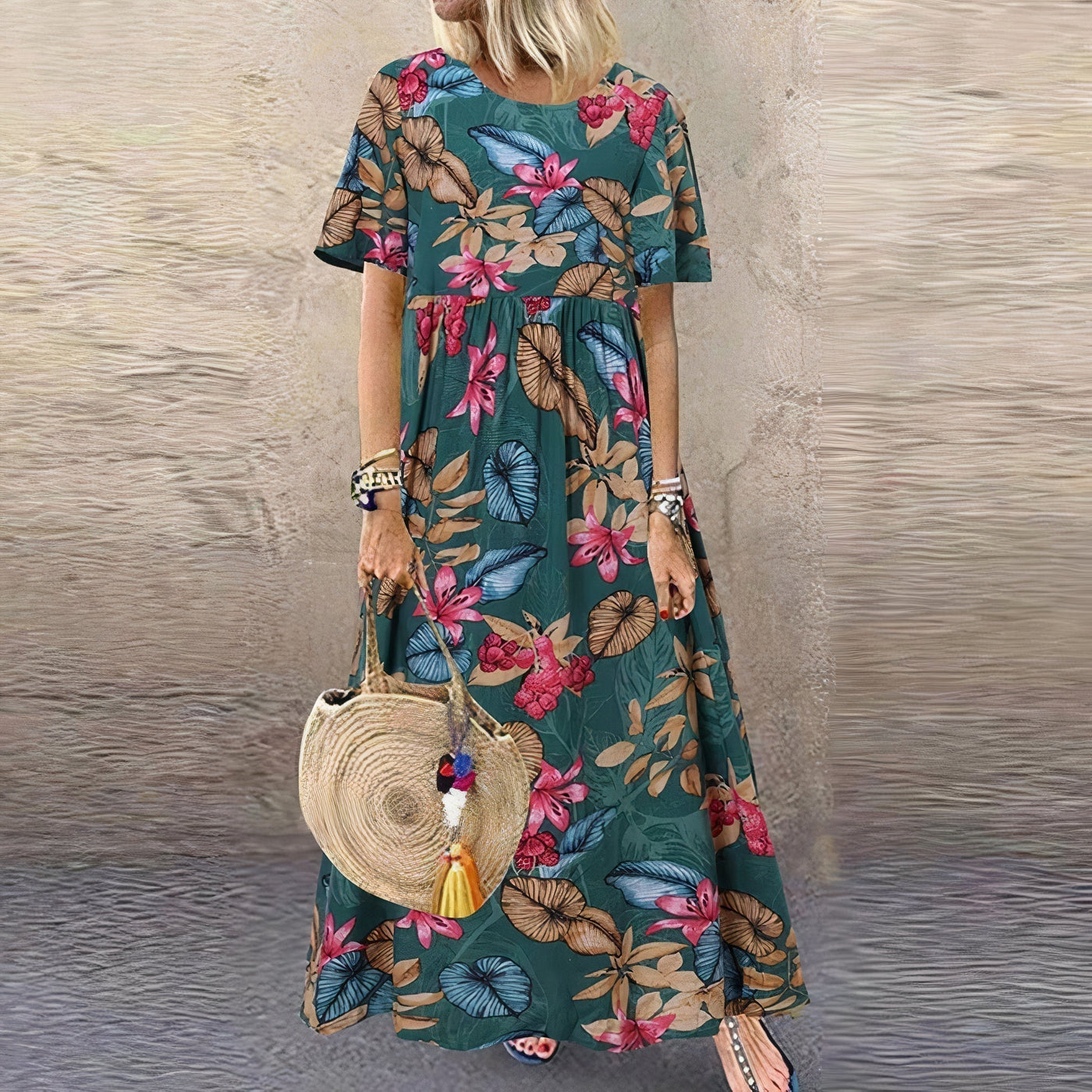 Mira™ | Vibrant Floral Maxi Dress