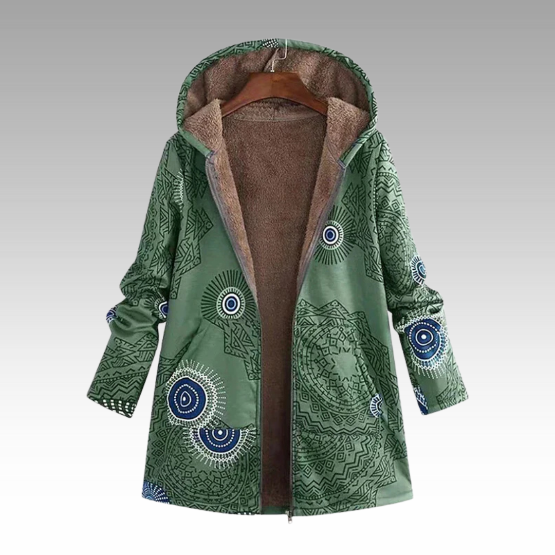Soléna™ | Ethnic Warm Hooded Coat