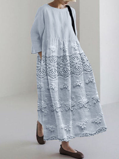 Thalina™ | Lace Printed Dress
