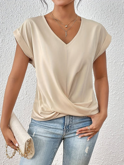 Neve™ | The Sweetheart Neckline Casual T-Shirt