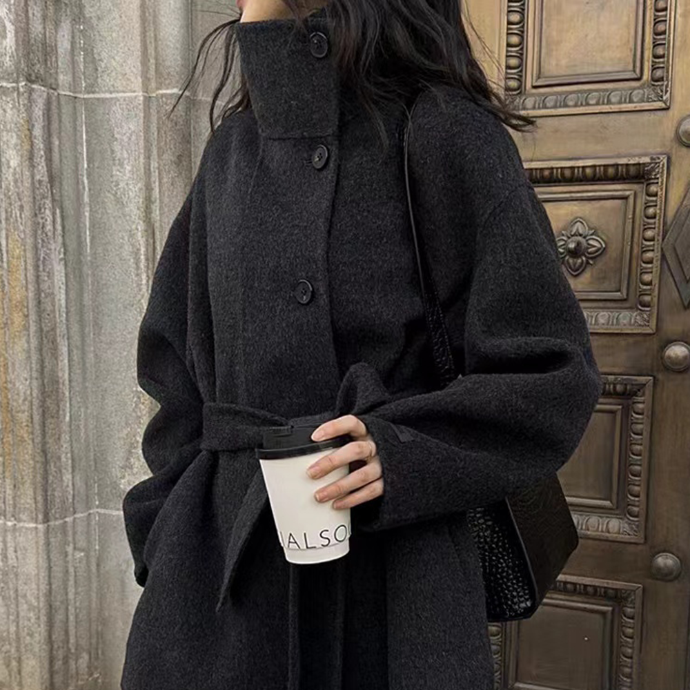Velmira™ | Silk Wool Cashmere Coat