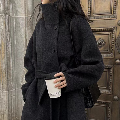Velmira™ | Silk Wool Cashmere Coat