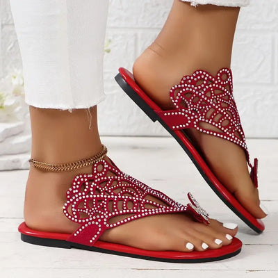 Aubrey™ | Stylish Leather Sandal With Butterfly Cover