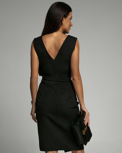 Philicia™ | Elegant Pleated Wrap Dress