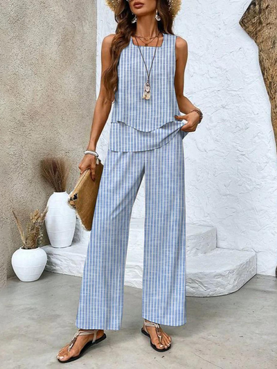 Gaëlle™ | 2-Piece Summer Leaf Print Set