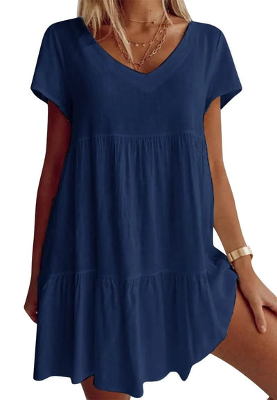 Josephine™ | Chic and Casual V-Neck Dress