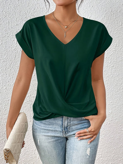 Neve™ | The Sweetheart Neckline Casual T-Shirt