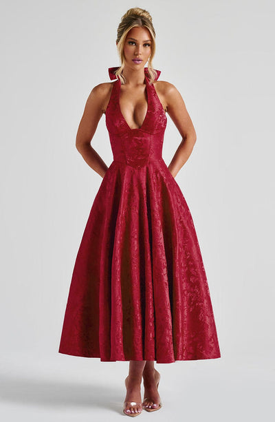 Jézabel™ | Elegant Halter Midi Dress