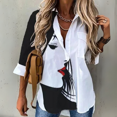 Eliza™ | Chic Contrast Blouse