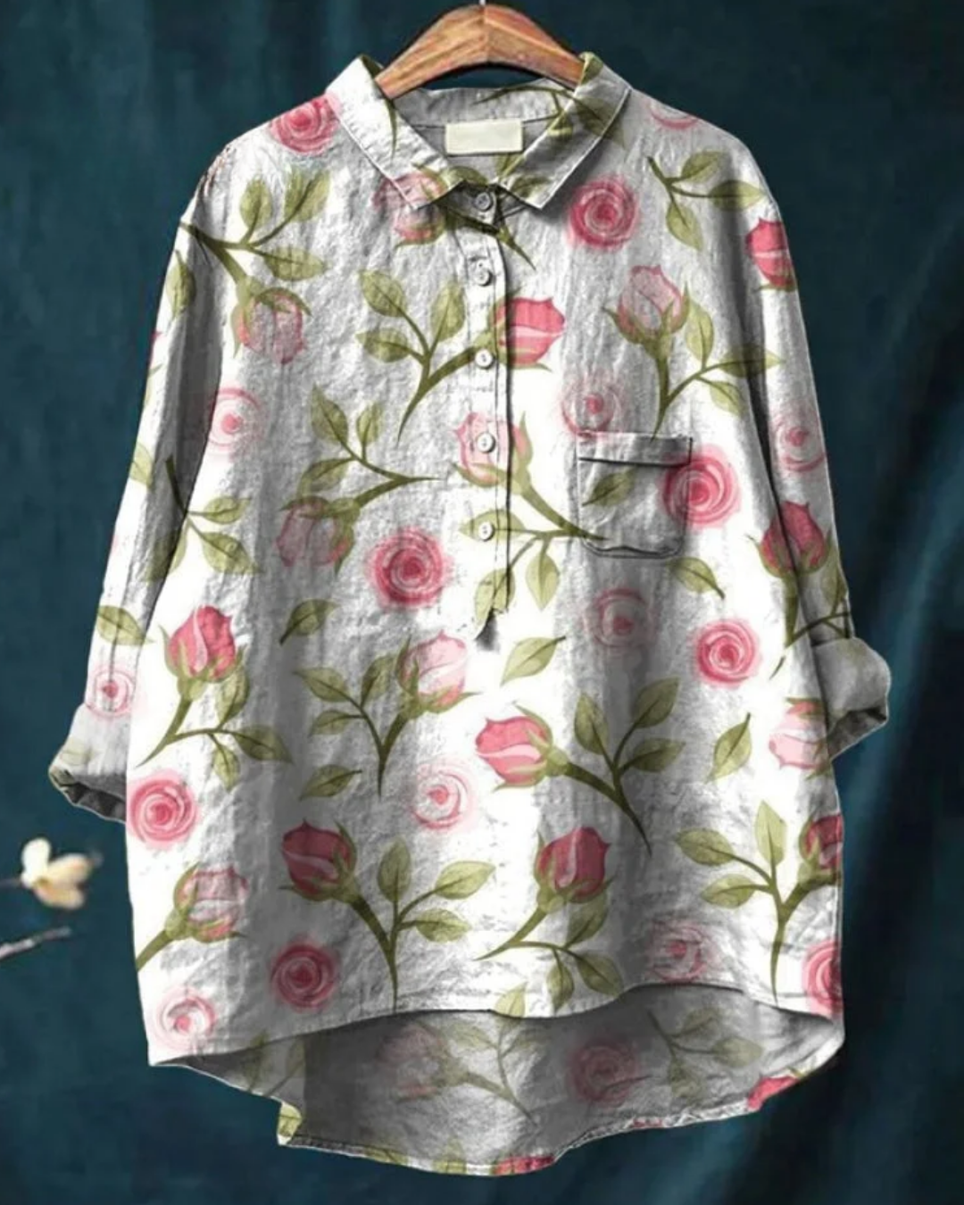 Madeline™ | Stylish Floral Button-Down Shirt