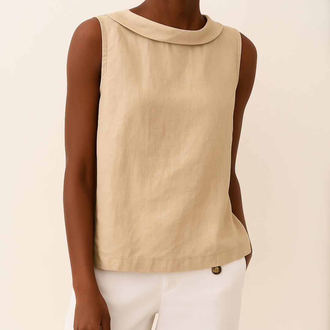 Mélya™ | Sculpted Simplicity Sleeveless Top