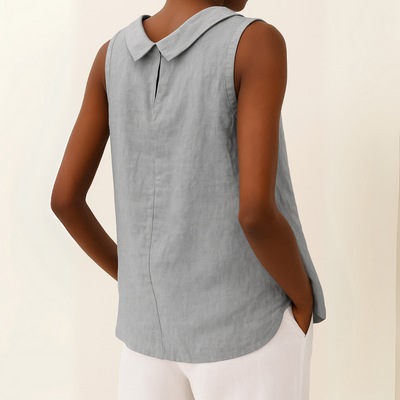 Mélya™ | Sculpted Simplicity Sleeveless Top