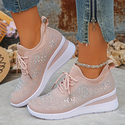 Daphéa™ | Crystal Knit Sneakers