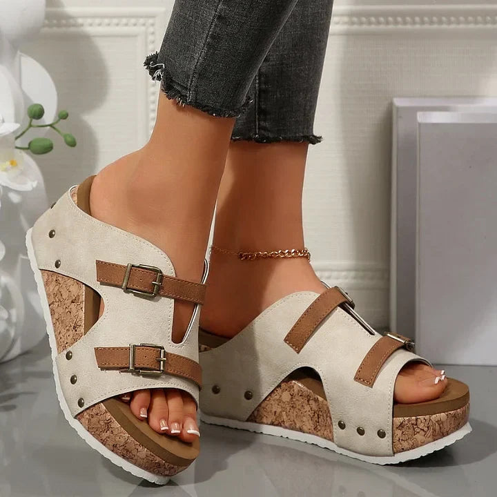 Petra™ | Fashionable Orthopedic Sandals with Platform and Wedge