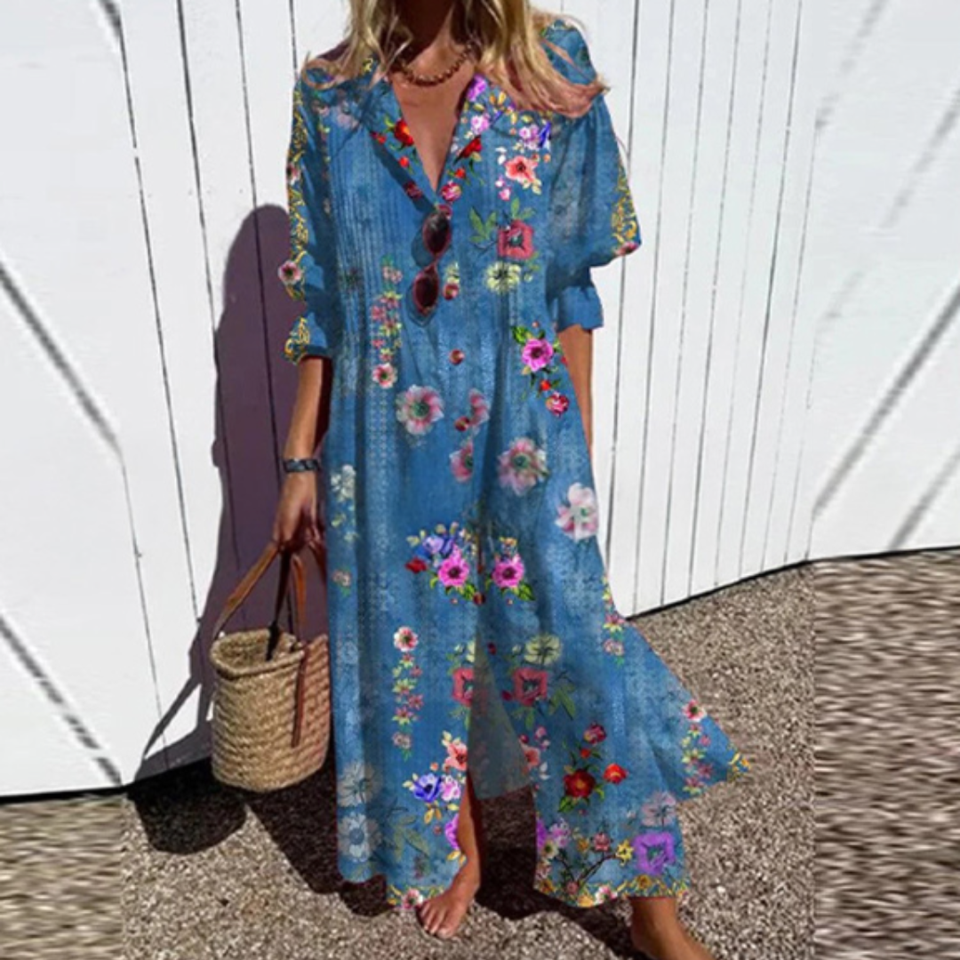 Sloane™ | Coastal Breeze Shirt Dress