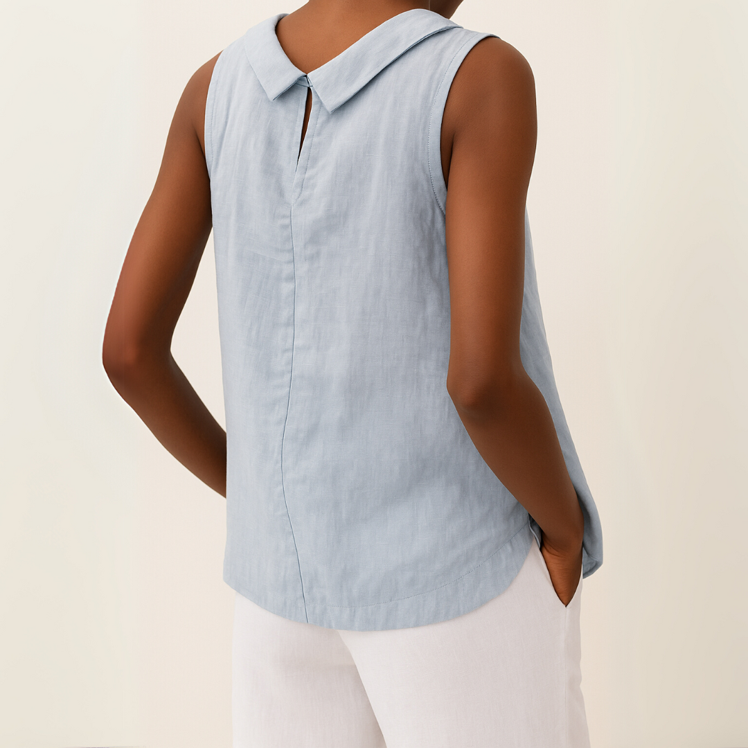 Mélya™ | Sculpted Simplicity Sleeveless Top