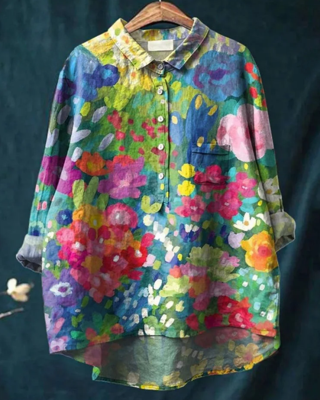 Madeline™ | Stylish Floral Button-Down Shirt