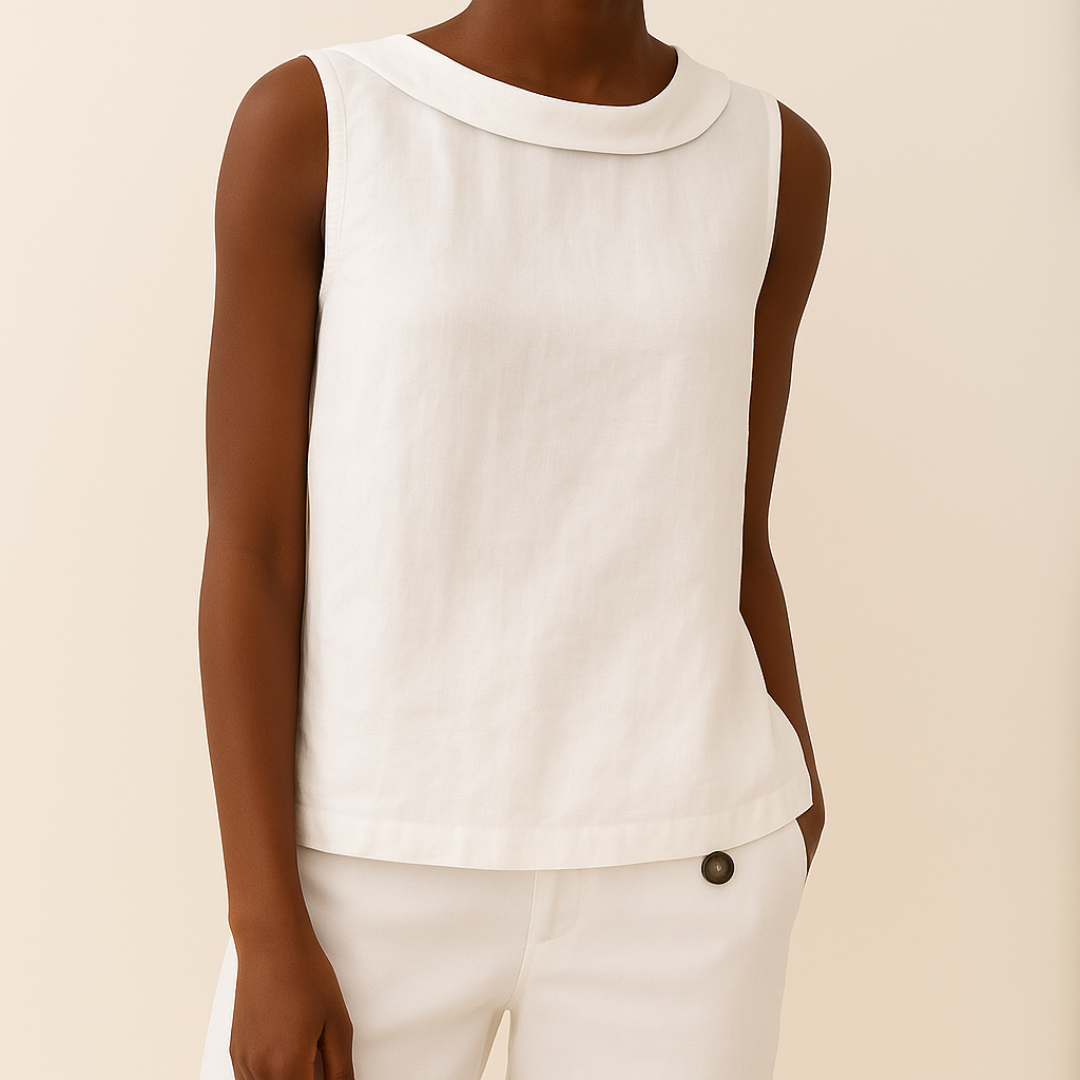 Mélya™ | Sculpted Simplicity Sleeveless Top