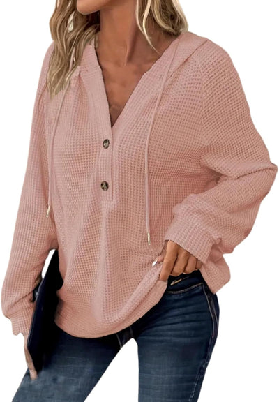 Sorelia™ | Cozy Waffle-Knit Hoodie