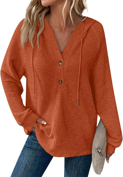 Sorelia™ | Cozy Waffle-Knit Hoodie
