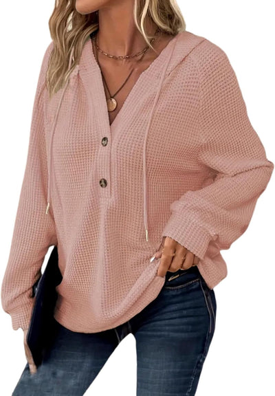 Sorelia™ | Cozy Waffle-Knit Hoodie