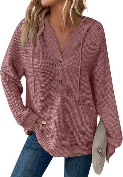 Sorelia™ | Cozy Waffle-Knit Hoodie