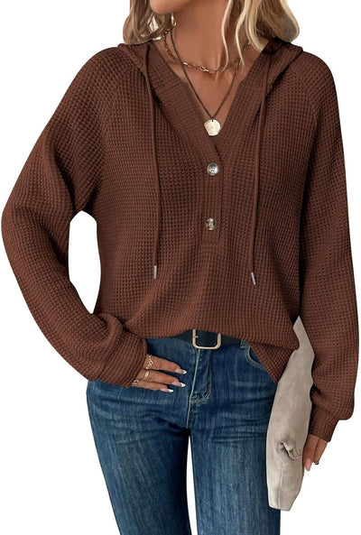 Sorelia™ | Cozy Waffle-Knit Hoodie