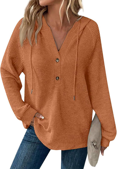 Sorelia™ | Cozy Waffle-Knit Hoodie