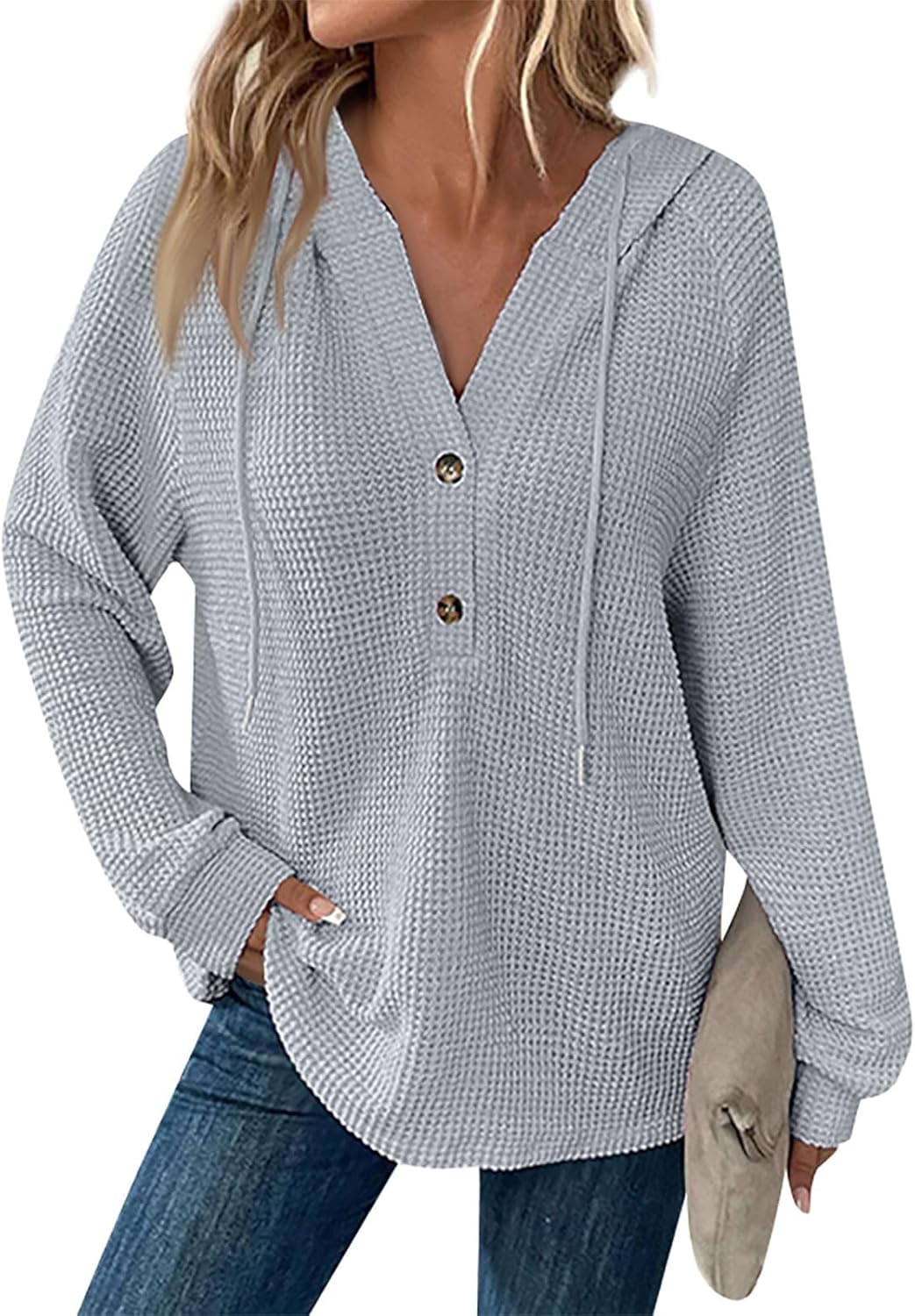 Sorelia™ | Cozy Waffle-Knit Hoodie