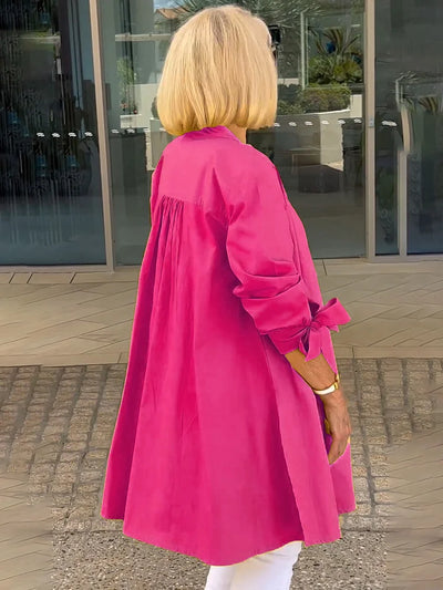 Philomine™ | Elegant Long Shirt Jacket