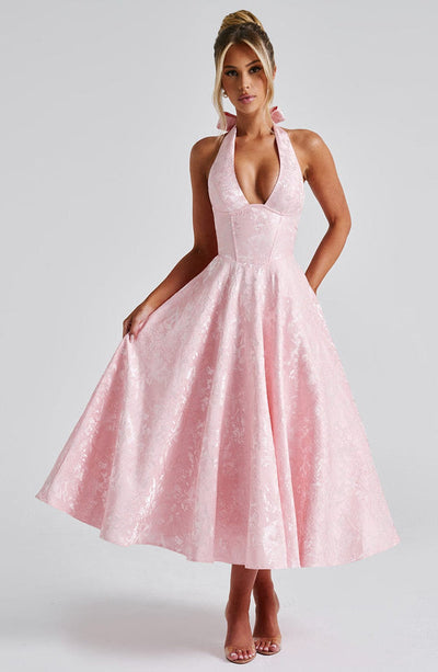 Jézabel™ | Elegant Halter Midi Dress