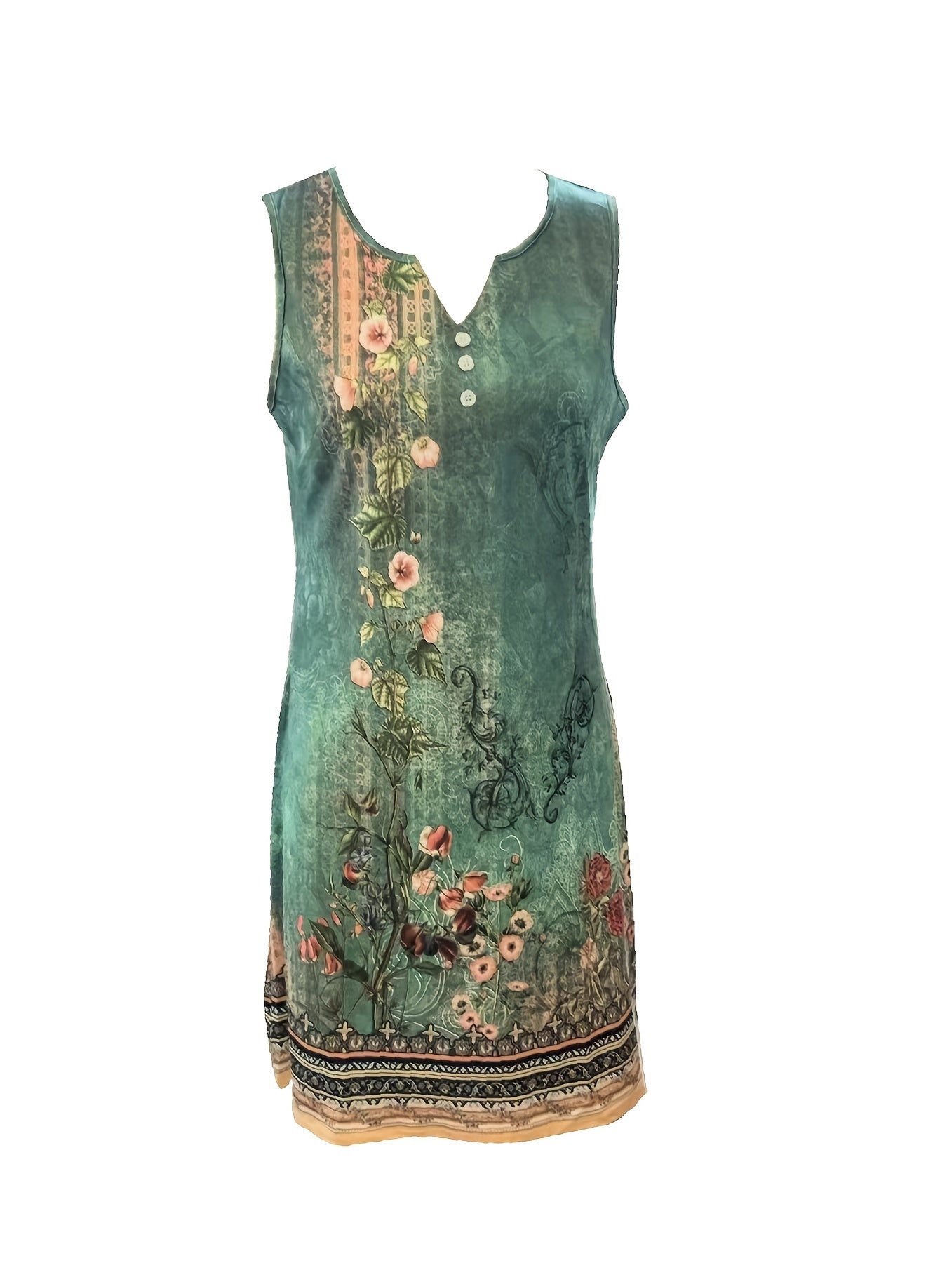 Opal™ | Floral Print Notched Dress