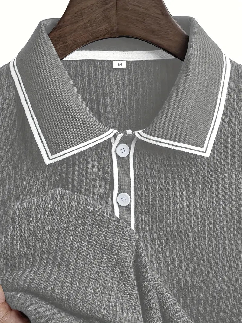 Naël™ | Tailored Knit Polo Shirt
